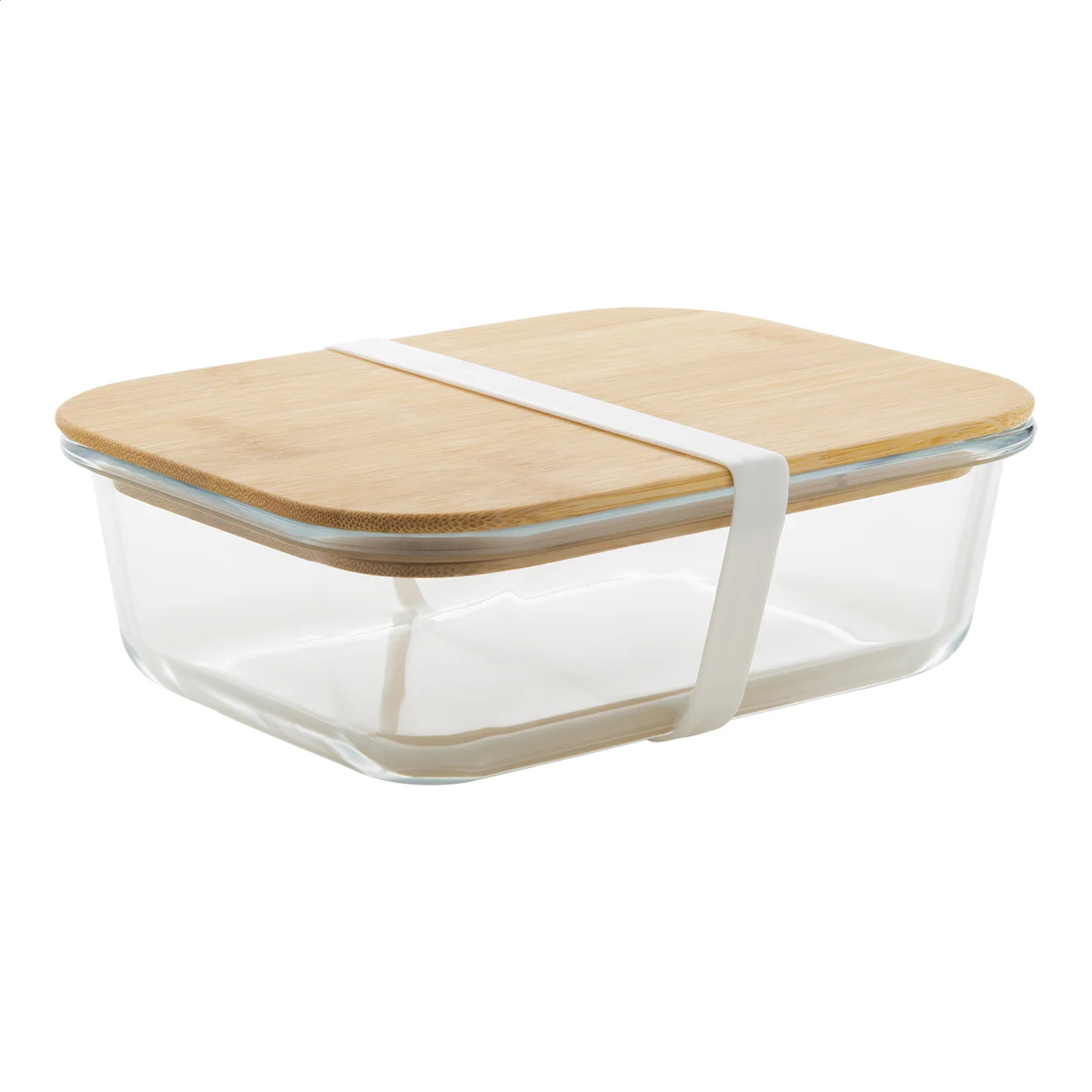 Glas-Lunchbox mit Bambusdeckel
