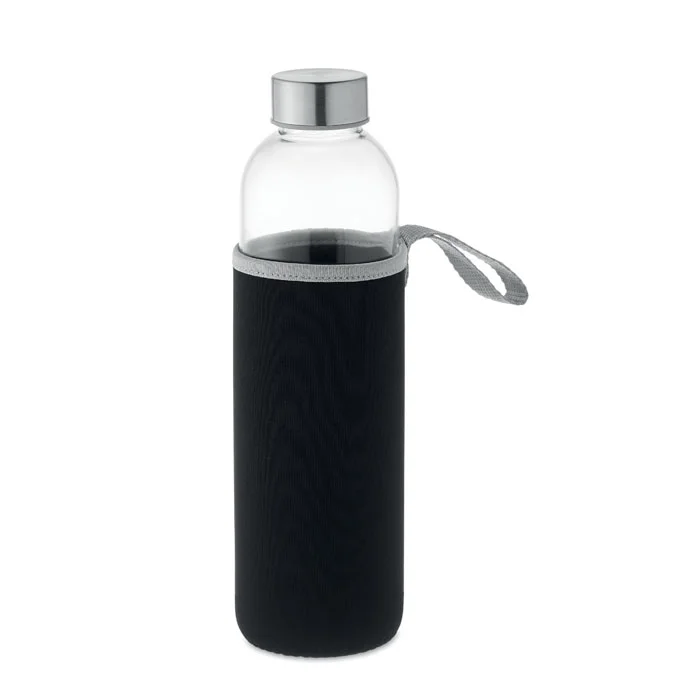 Glas-Trinkflasche mit Neopren-Schutzhülle, 750 ml