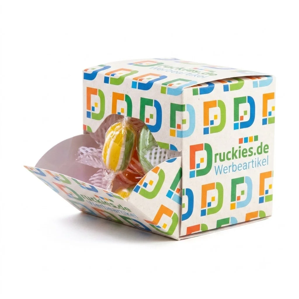 Früchtebonbons in individueller Box, superlecker, 40 Gramm Inhalt
