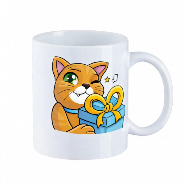Kaffeetasse "Subli" mit Rundumdruck, glänzend – Ansicht 2