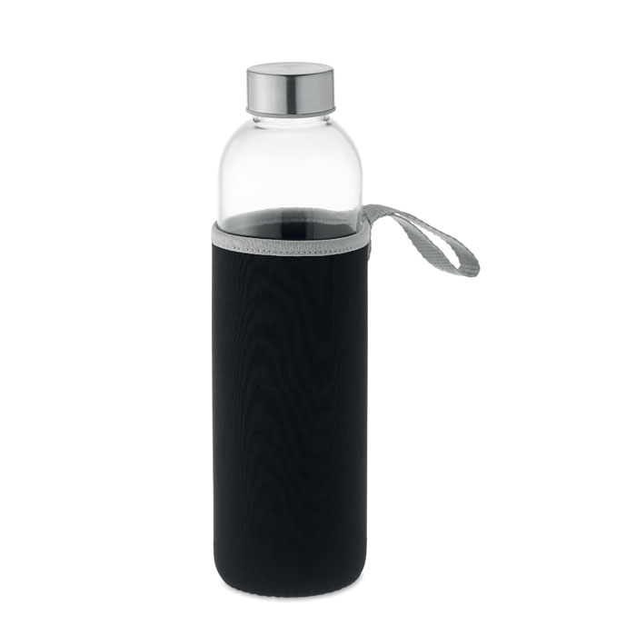Glas-Trinkflasche mit Neopren-Schutzhülle, 750 ml