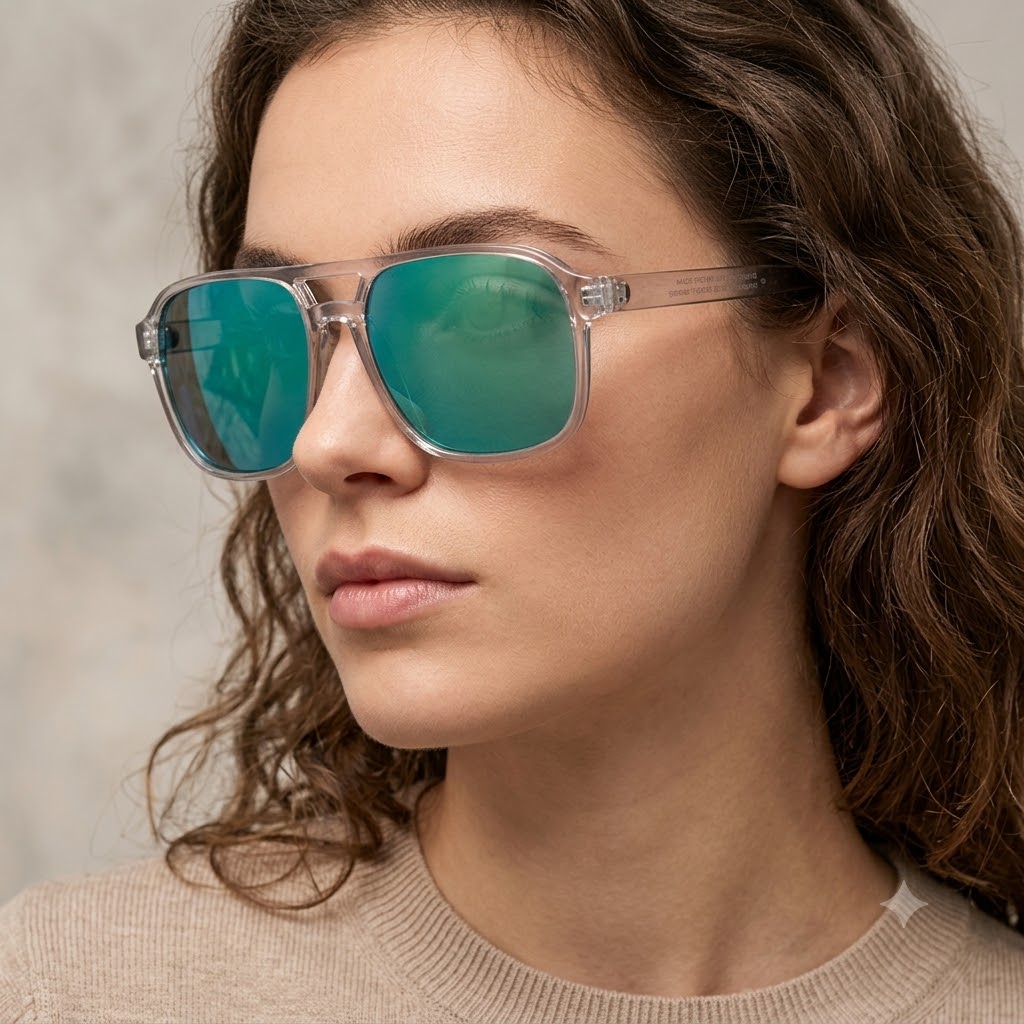 Moderne Sonnenbrille aus recyceltem Kunststoff – Ansicht 3