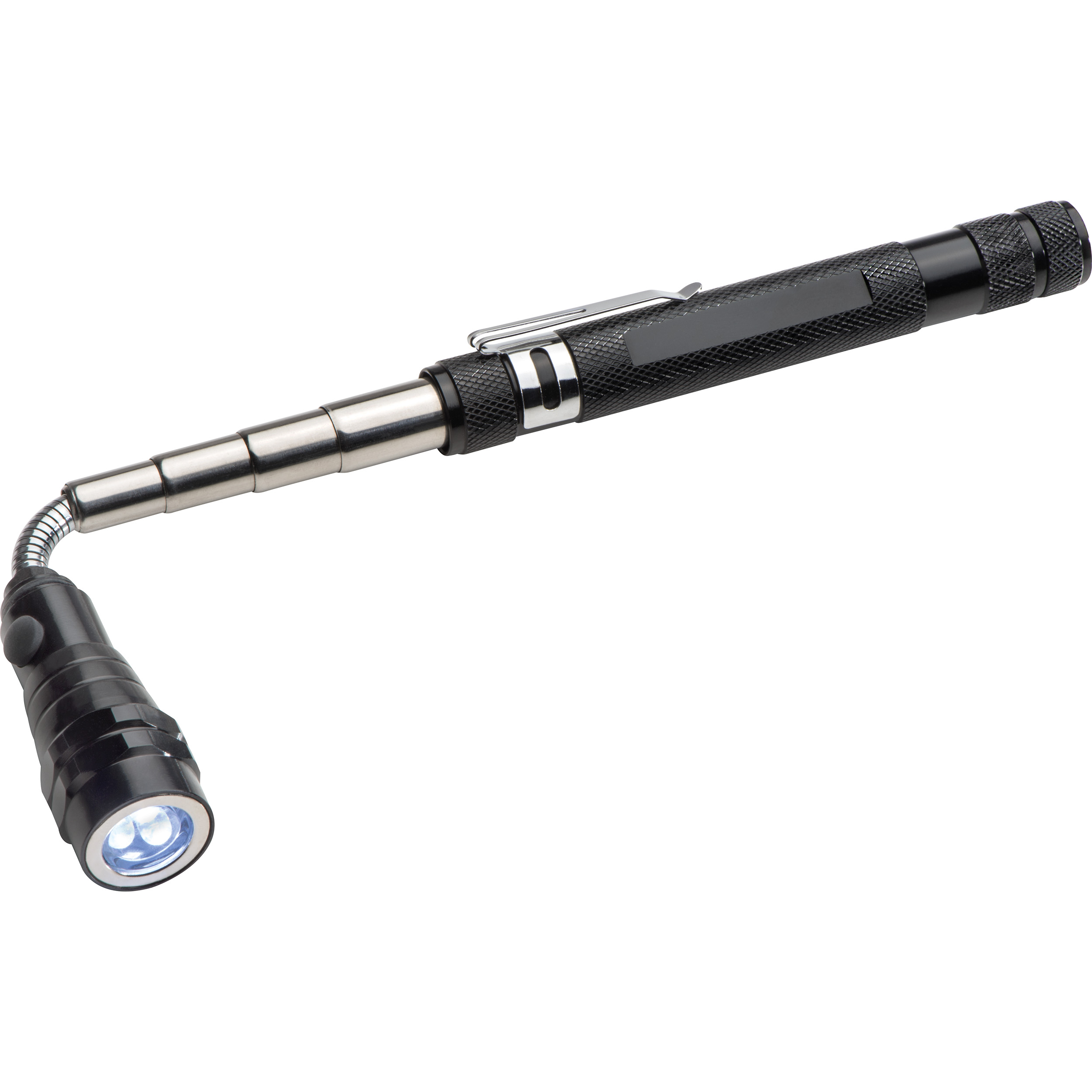 Ausziehbare Taschenlampe mit drehbarem Kopf