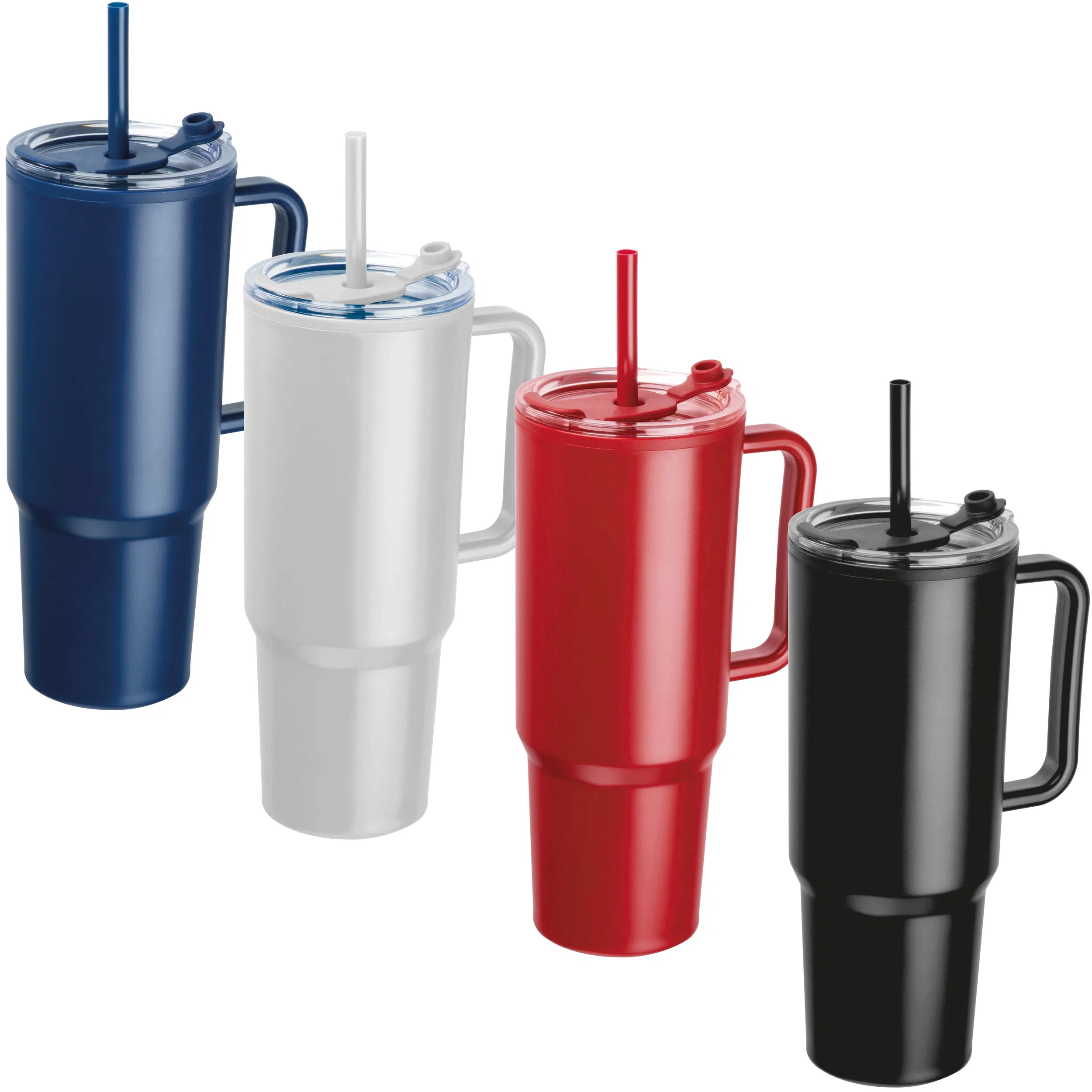 XXL-Trinkbecher mit Strohhalm
