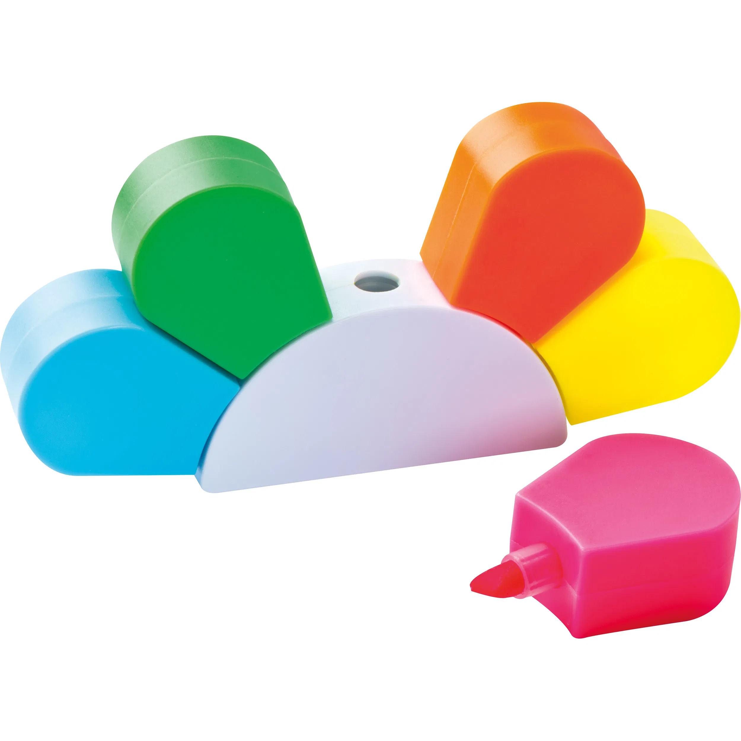 Textmarkerblume mit 5 Farben